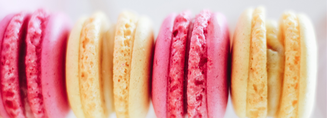 Close up of assorted macaroons